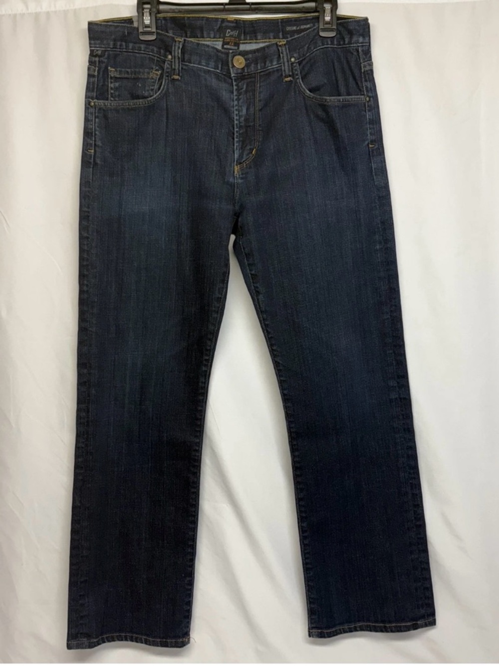 Citizens of Humanity Men’s Sid Jeans Classic Straight Leg Dark Wash 34x28 EUC